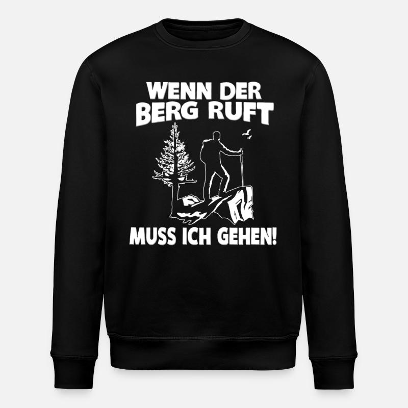 WENN DER BERG RUFT... - Stanley/Stella Unisex Bio-Sweatshirt ROLLER - Schwarz