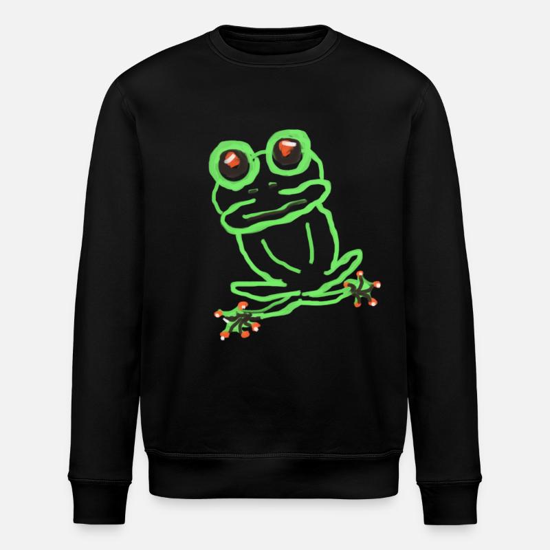 Frosch - Stanley/Stella Unisex Bio-Sweatshirt ROLLER - Schwarz