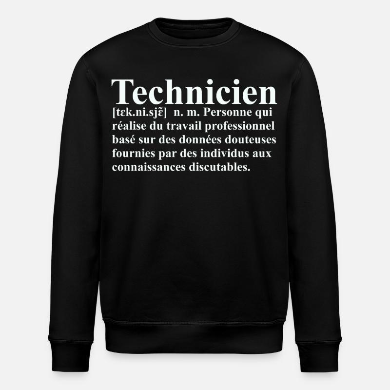 Technicien Définition - Sweat bio ROLLER Stanley/Stella Unisexe - noir