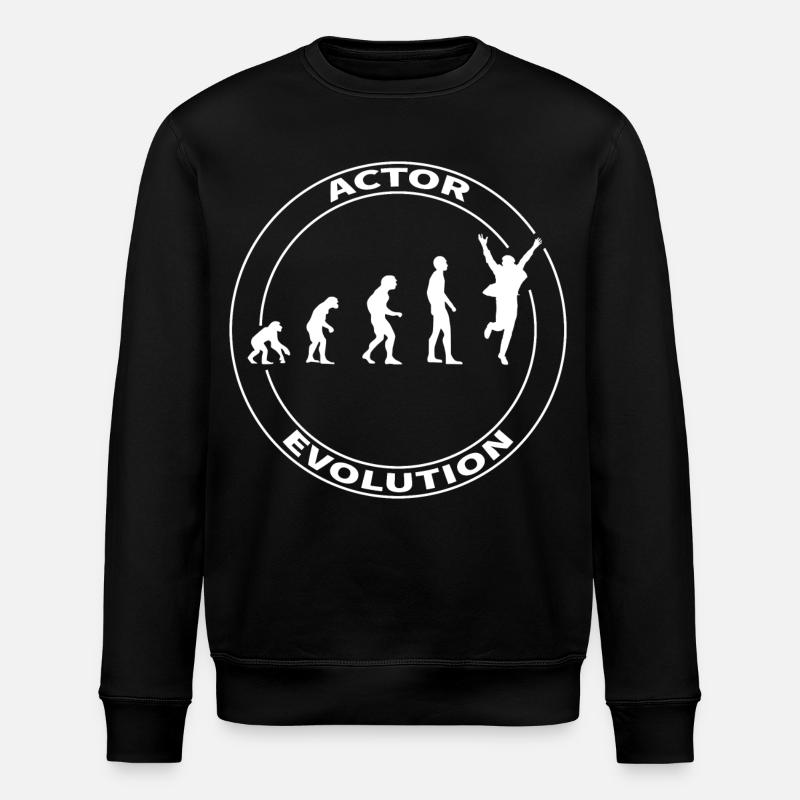 Evolution Schauspieler Darsteller Hollywood witzig - Stanley/Stella Unisex Bio-Sweatshirt ROLLER - Schwarz