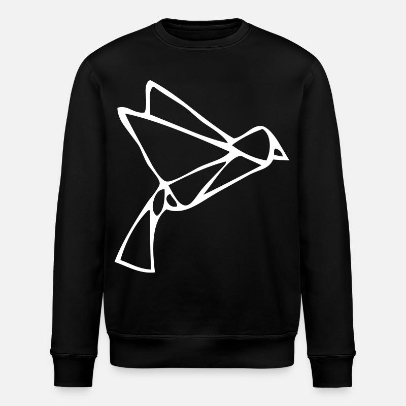 Origami Schwalbe - Stanley/Stella Unisex Bio-Sweatshirt ROLLER - Schwarz