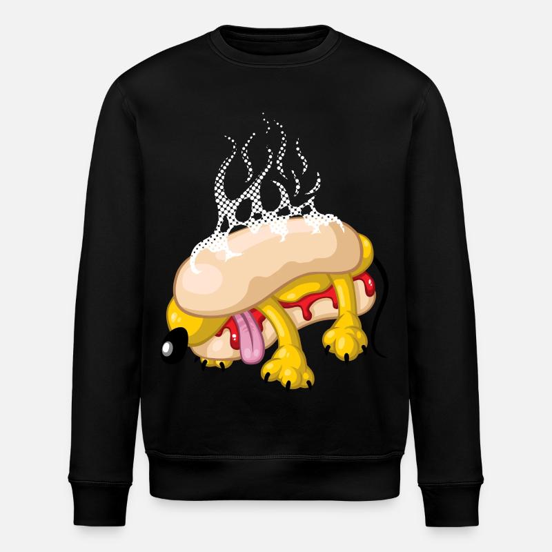 Hot dog - Stanley/Stella Unisex Bio-Sweatshirt ROLLER - Schwarz