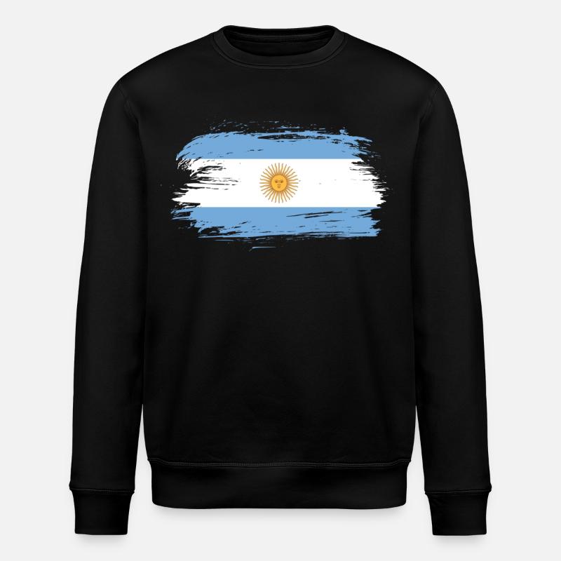 Argentinien Flagge / Geschenk Südamerika Cordoba - Stanley/Stella Unisex Bio-Sweatshirt ROLLER - Schwarz