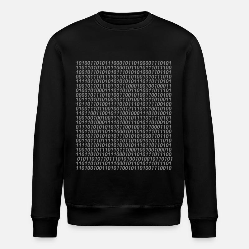 Binär Code Logo - Stanley/Stella Unisex Bio-Sweatshirt ROLLER - Schwarz