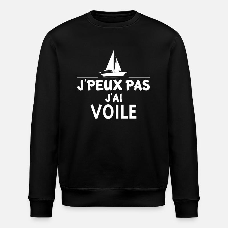 I can not I have sailing - Stanley/Stella ROLLER Unisex Organic Sweatshirt - black