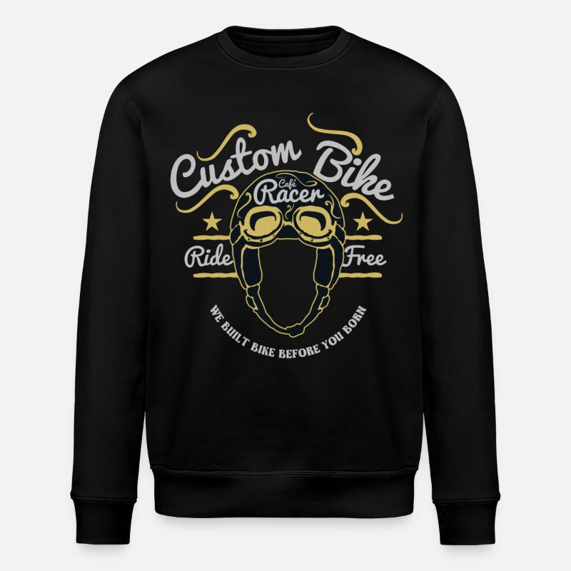 Motorrad, Biker, Schrauber - Stanley/Stella Unisex Bio-Sweatshirt ROLLER - Schwarz