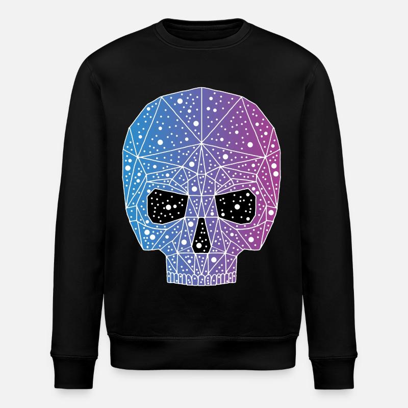 Galaktischer Todeskopf - Stanley/Stella Unisex Bio-Sweatshirt ROLLER - Schwarz