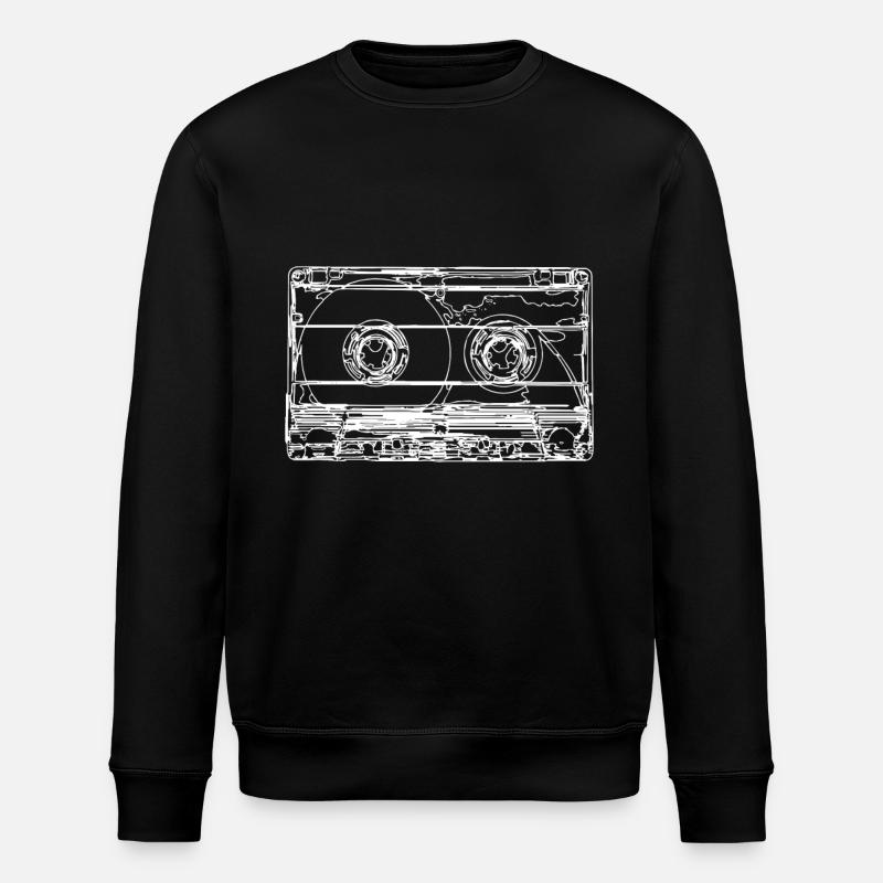 Cassette rétro - Sweat bio ROLLER Stanley/Stella Unisexe - noir