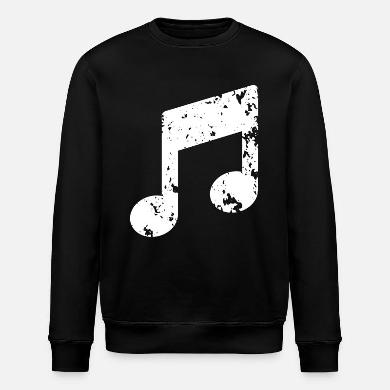 Musik Note - Stanley/Stella Unisex Bio-Sweatshirt ROLLER - Schwarz