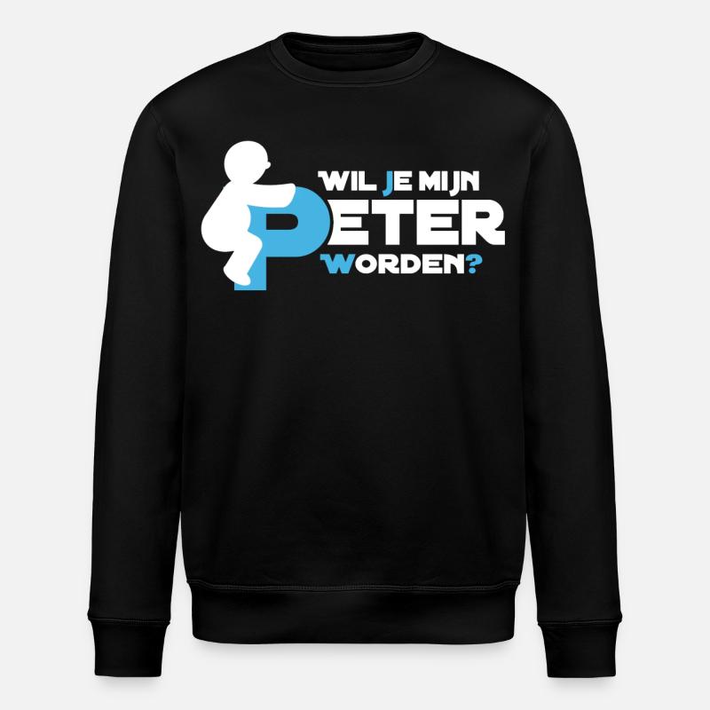 Figure ludique Typographie - Sweat bio ROLLER Stanley/Stella Unisexe - noir