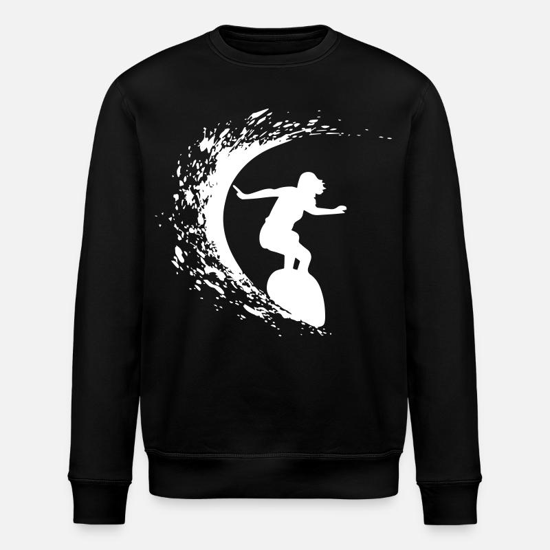 Surf - Sweat bio ROLLER Stanley/Stella Unisexe - noir