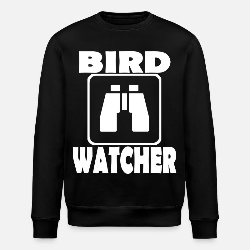 Bird Watching Ornithology - Stanley/Stella ROLLER Unisex Organic Sweatshirt - black