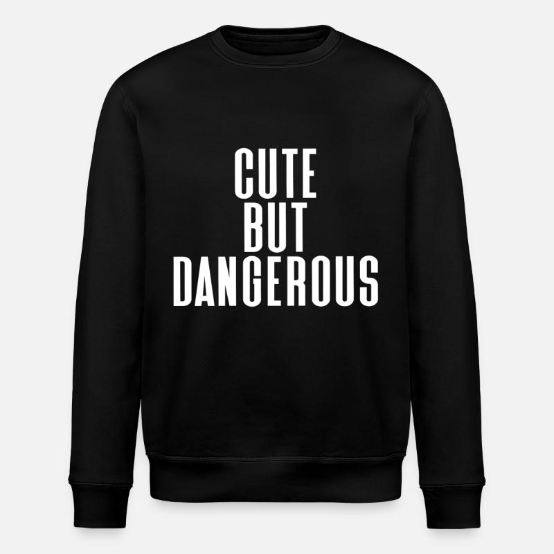 cute - Stanley/Stella ROLLER Unisex Organic Sweatshirt - black