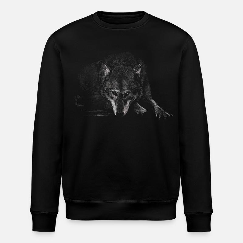Loup - Sweat bio ROLLER Stanley/Stella Unisexe - noir