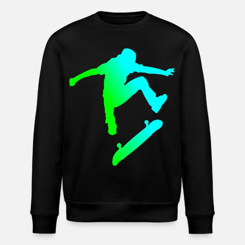 Skater - Stanley/Stella Unisex Bio-Sweatshirt ROLLER - Schwarz