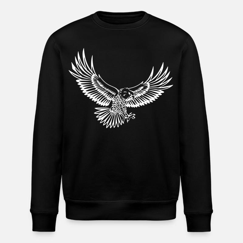 Eagle - Stanley/Stella ROLLER Unisex Organic Sweatshirt - black