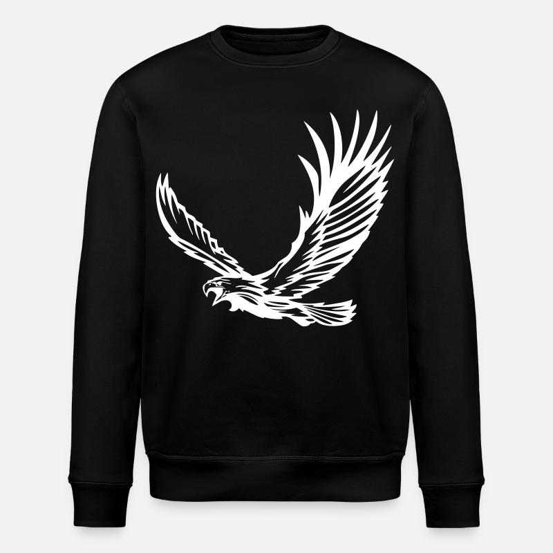Aigle en vol - Design - Sweat bio ROLLER Stanley/Stella Unisexe - noir
