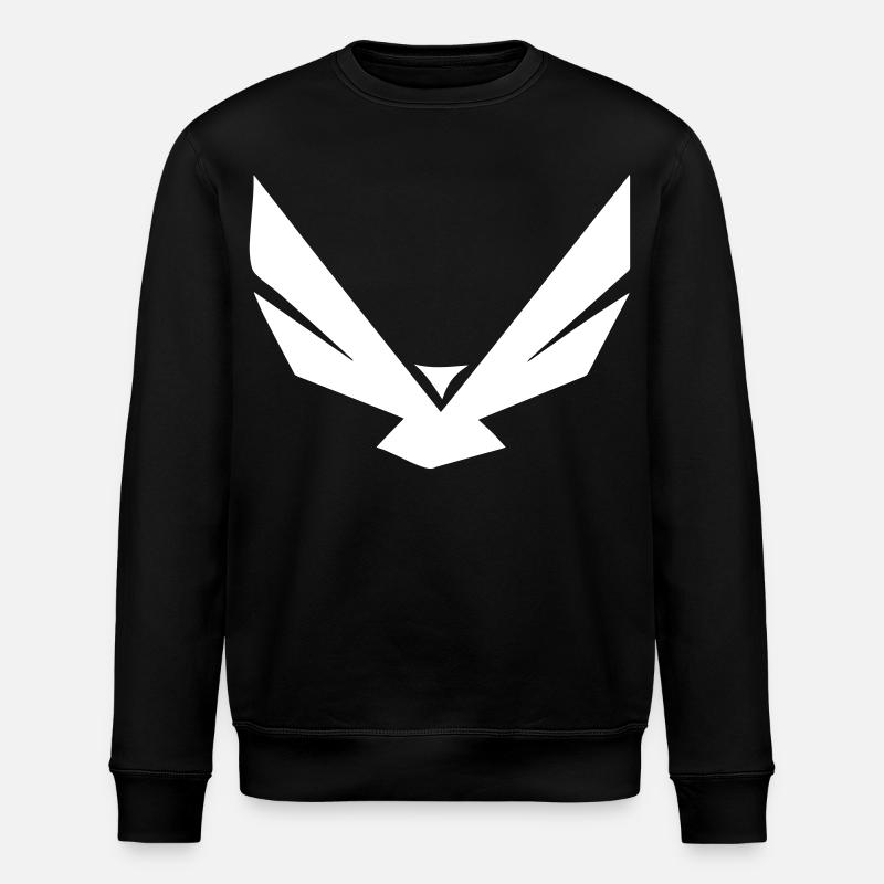 Minimalistischer Adler - Stanley/Stella Unisex Bio-Sweatshirt ROLLER - Schwarz