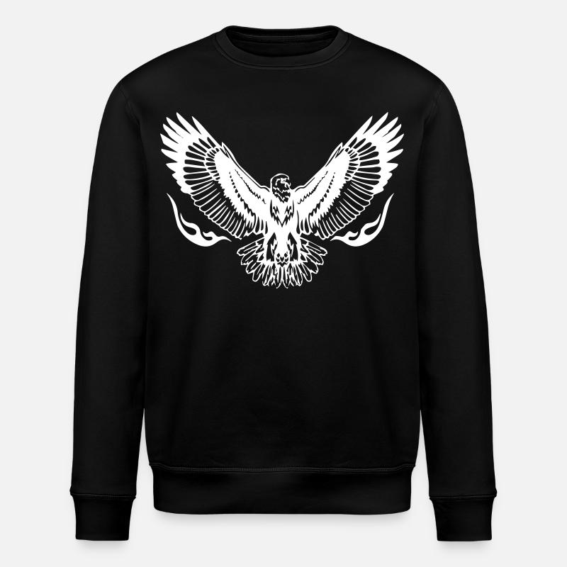 Adlerschwingen - Stanley/Stella Unisex Bio-Sweatshirt ROLLER - Schwarz