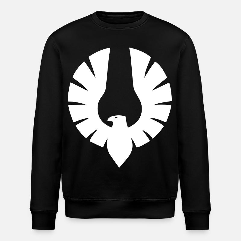 Eagle in Circle Shape - Stanley/Stella ROLLER Unisex Organic Sweatshirt - black