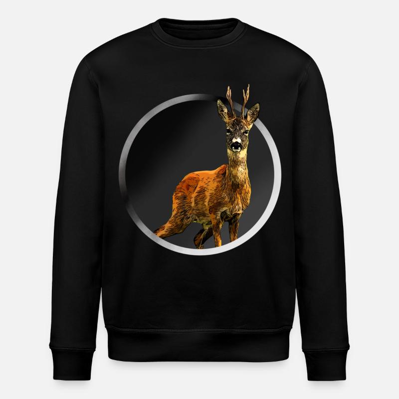 cerf - Sweat bio ROLLER Stanley/Stella Unisexe - noir