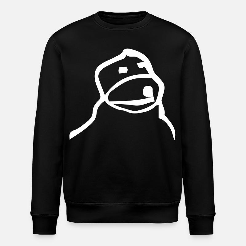 Flat Eric - Stanley/Stella Unisex Bio-Sweatshirt ROLLER - Schwarz
