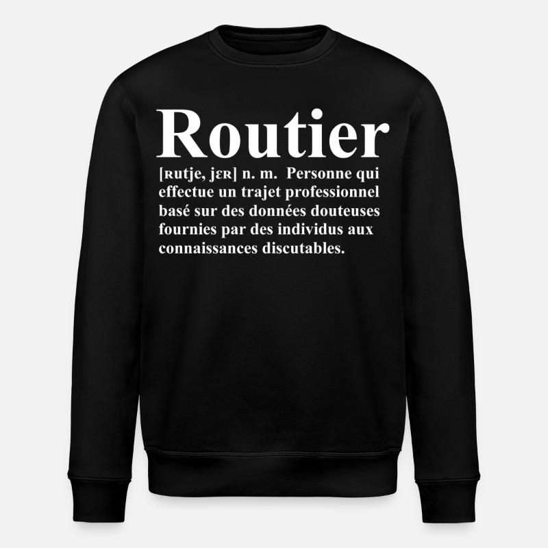 Routier Définition - Sweat bio ROLLER Stanley/Stella Unisexe - noir