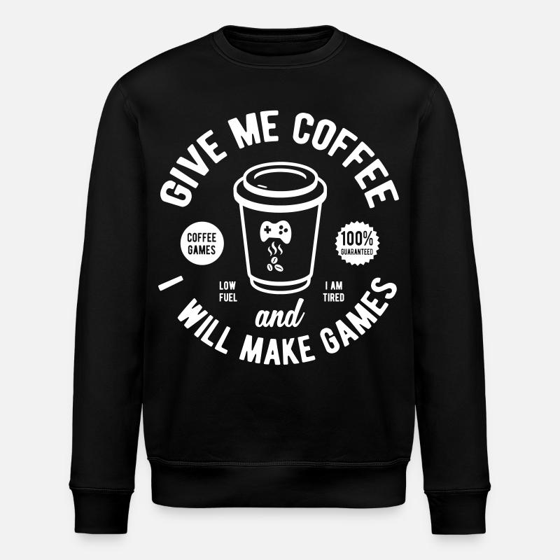 Games developer - Stanley/Stella ROLLER Unisex Organic Sweatshirt - black