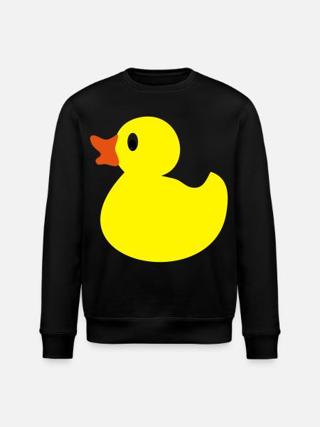 rubber duck - Stanley/Stella ROLLER Unisex Organic Sweatshirt - black