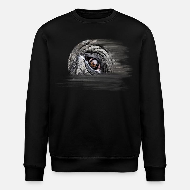 Elefant - Stanley/Stella Unisex Bio-Sweatshirt ROLLER - Schwarz