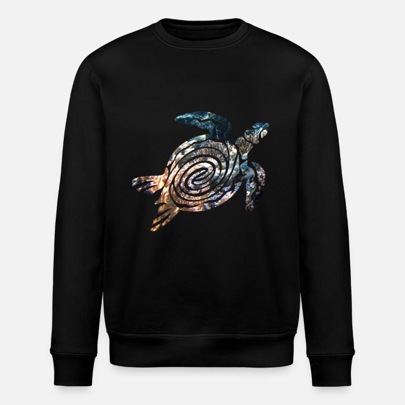 turtle - Stanley/Stella ROLLER Unisex Organic Sweatshirt - black