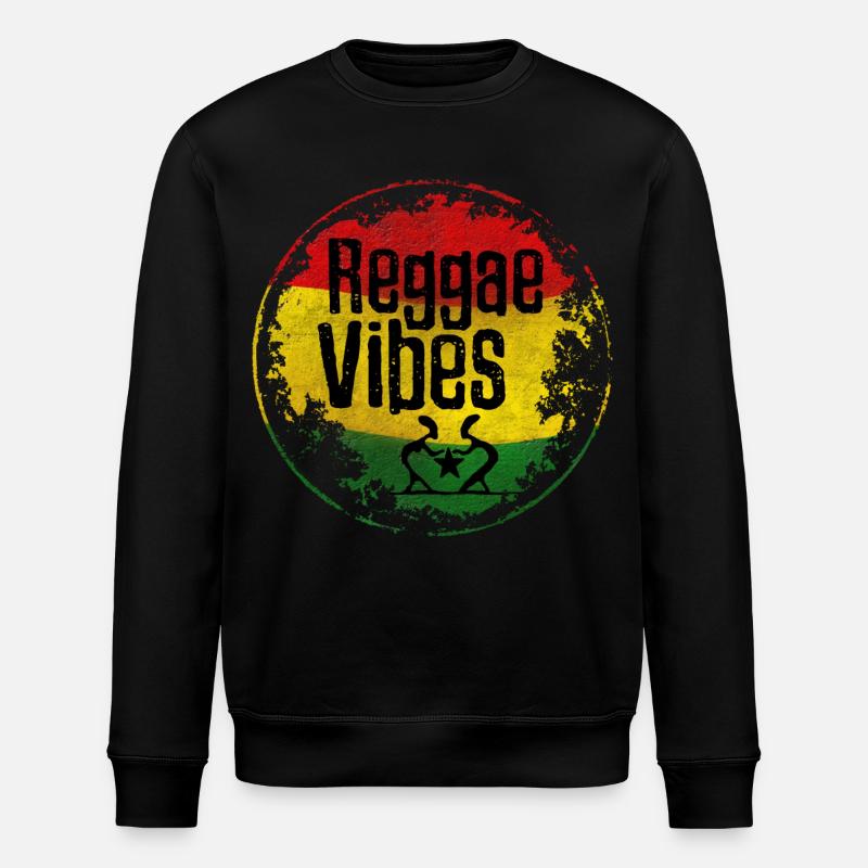 Reggae Vibes Paix Amour - Sweat bio ROLLER Stanley/Stella Unisexe - noir