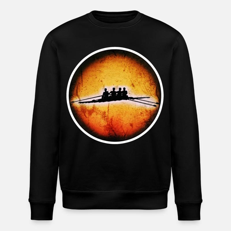 4er Ruderer - Stanley/Stella Unisex Bio-Sweatshirt ROLLER - Schwarz