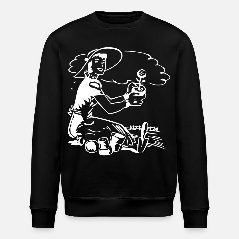 Gärtnerin - Garten - Stanley/Stella Unisex Bio-Sweatshirt ROLLER - Schwarz