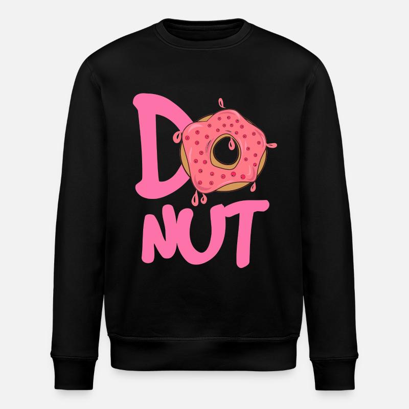 Donut Logo Pink Glanz - Stanley/Stella Unisex Bio-Sweatshirt ROLLER - Schwarz