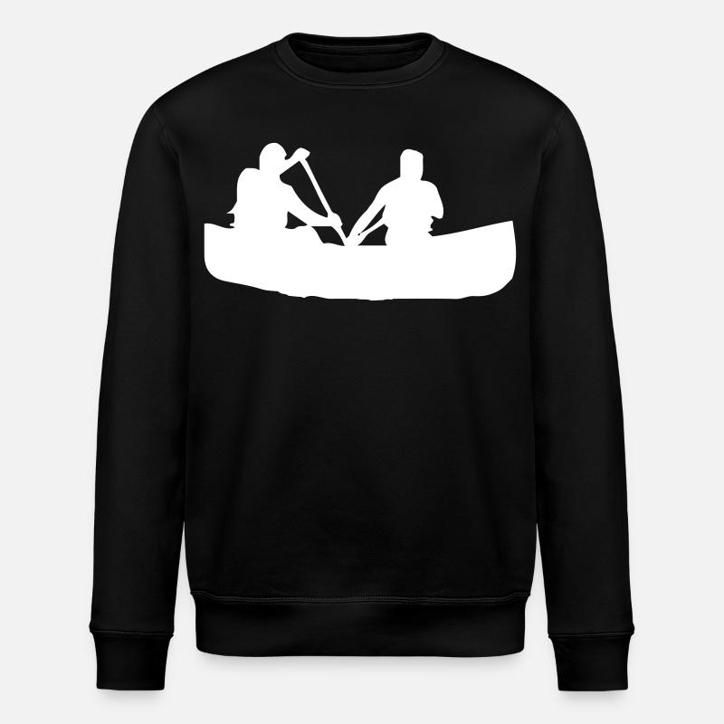 Canoë à rames - Design - Sweat bio ROLLER Stanley/Stella Unisexe - noir