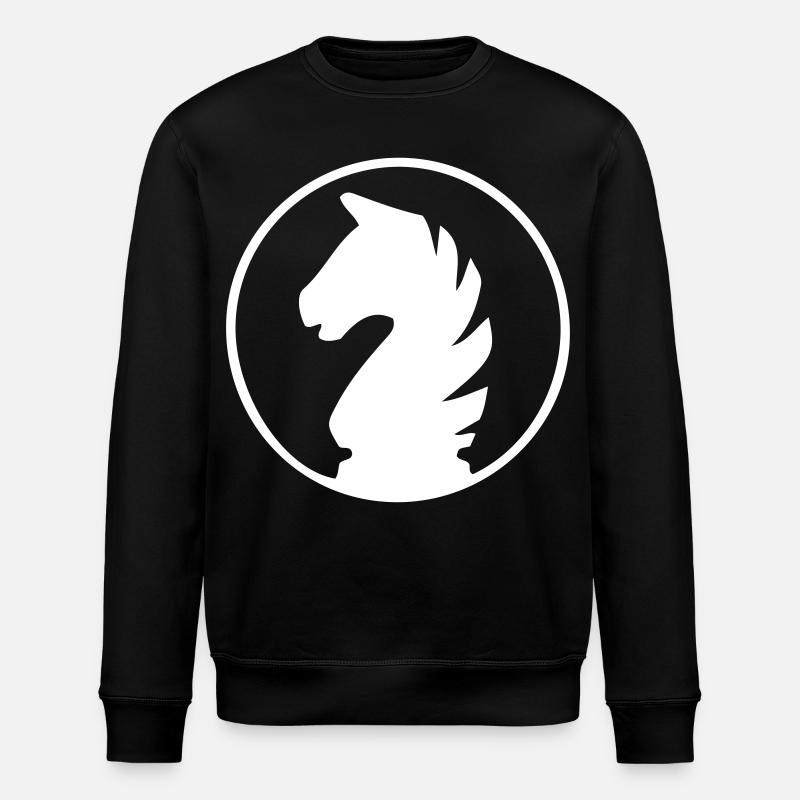 Schach - Pferd - Stanley/Stella Unisex Bio-Sweatshirt ROLLER - Schwarz