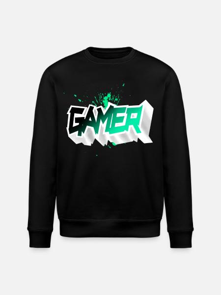 Gamer - Stanley/Stella ROLLER Unisex Organic Sweatshirt - black