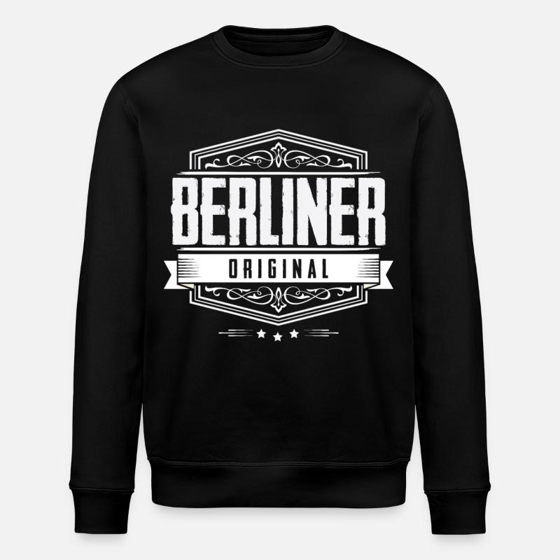 Berliner Original - Berlin - Stanley/Stella ROLLER Unisex Organic Sweatshirt - black
