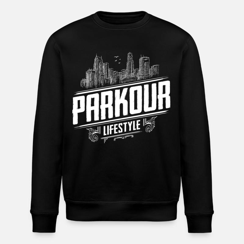 Parkour - Parcour - Freerunning - Stanley/Stella Unisex Bio-Sweatshirt ROLLER - Schwarz