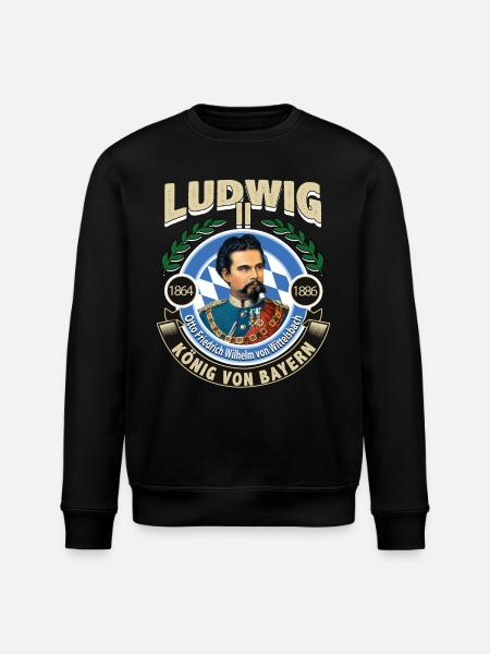 KÖNIG LUDWIG VON BAYERN - Stanley/Stella Unisex Bio-Sweatshirt ROLLER - Schwarz