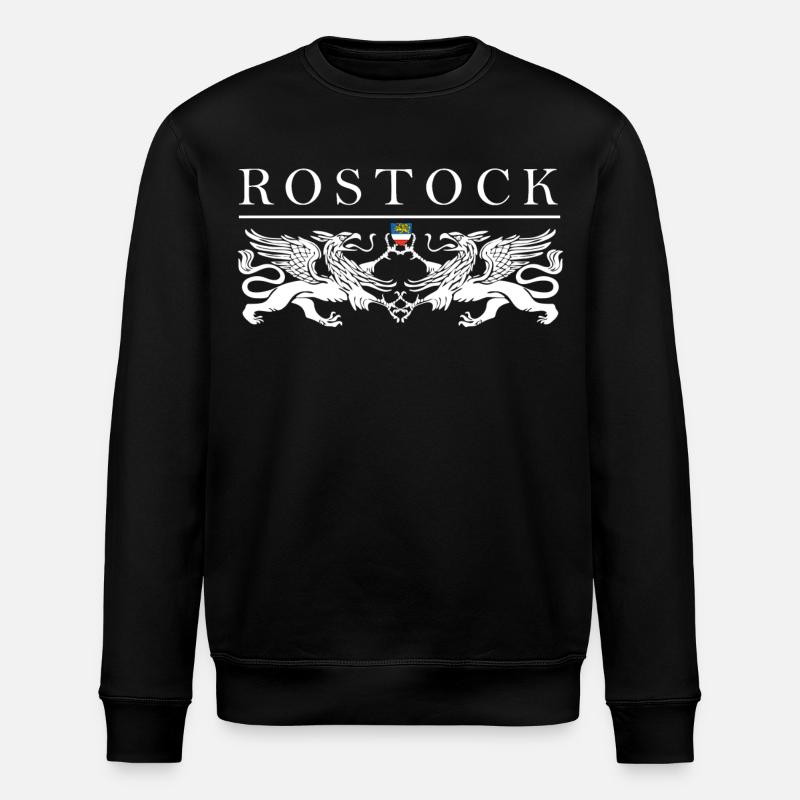 Rostock Greif Doubles - Stanley/Stella ROLLER Unisex Organic Sweatshirt - black