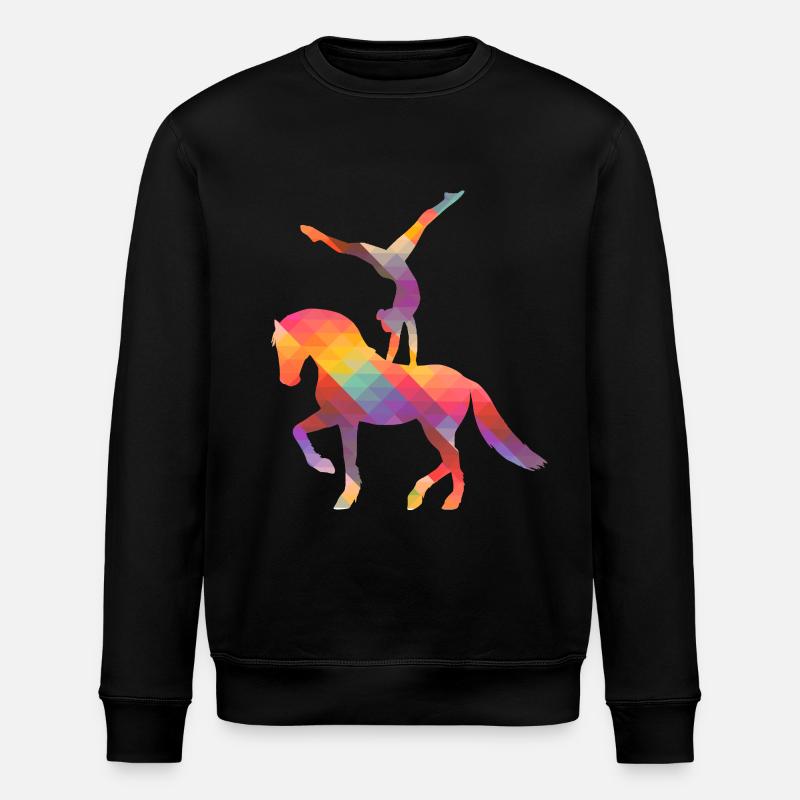 Voltigieren - Voltigierer - Volti - Pferde - Stanley/Stella Unisex Bio-Sweatshirt ROLLER - Schwarz