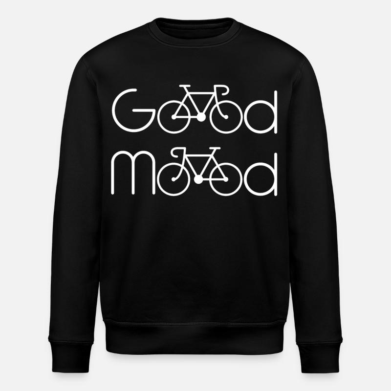 Good Mood Bicycle - Design - Stanley/Stella ROLLER Unisex Organic Sweatshirt - black
