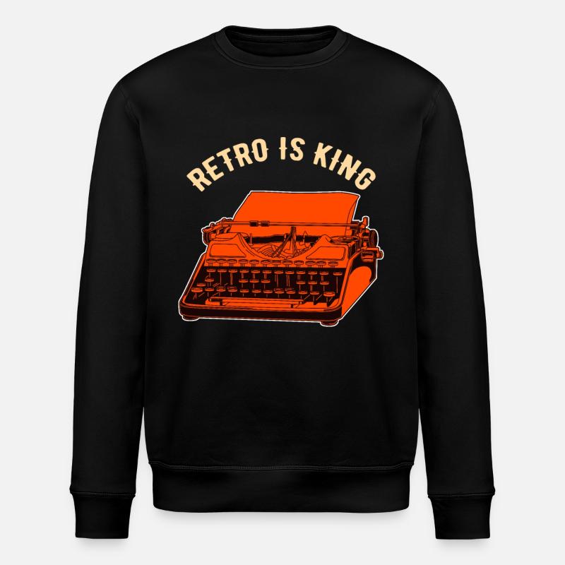 machine à écrire - Sweat bio ROLLER Stanley/Stella Unisexe - noir