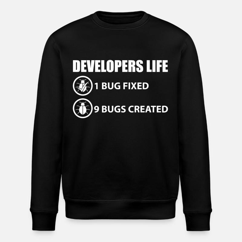 Blague programmeur - Sweat bio ROLLER Stanley/Stella Unisexe - noir