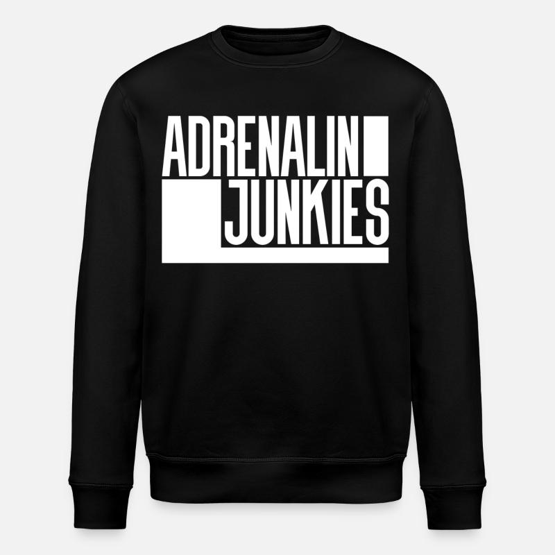 Adrenalin Junkies - Stanley/Stella Unisex Bio-Sweatshirt ROLLER - Schwarz