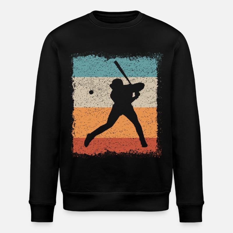 Baseballer baseball batte - Sweat bio ROLLER Stanley/Stella Unisexe - noir