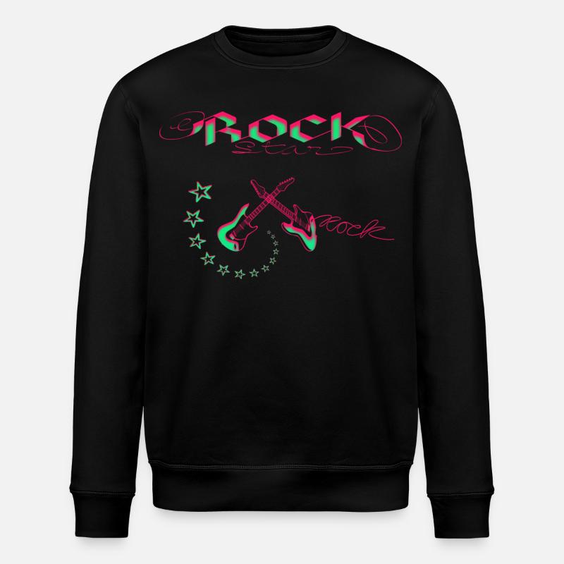 Rock Star Neon - Stanley/Stella Unisex Bio-Sweatshirt ROLLER - Schwarz