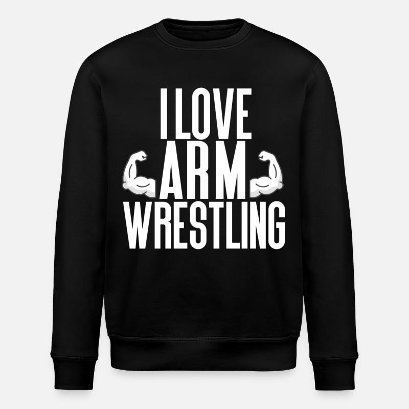 J’aime le bras de fer - Sweat bio ROLLER Stanley/Stella Unisexe - noir